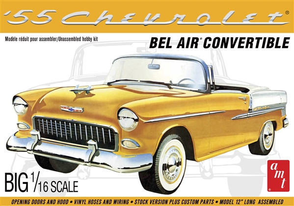AMT 1/16 '55 Chevy Bel Air Convertible