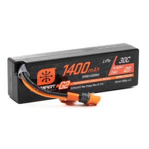 Spektrum 1400mAh 2S 7.4V Smart G2 30C LiPo, IC2